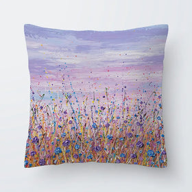 Purple Flower Field Cushion Purple Flower Field Cushion wall art product Olga Tkachyk