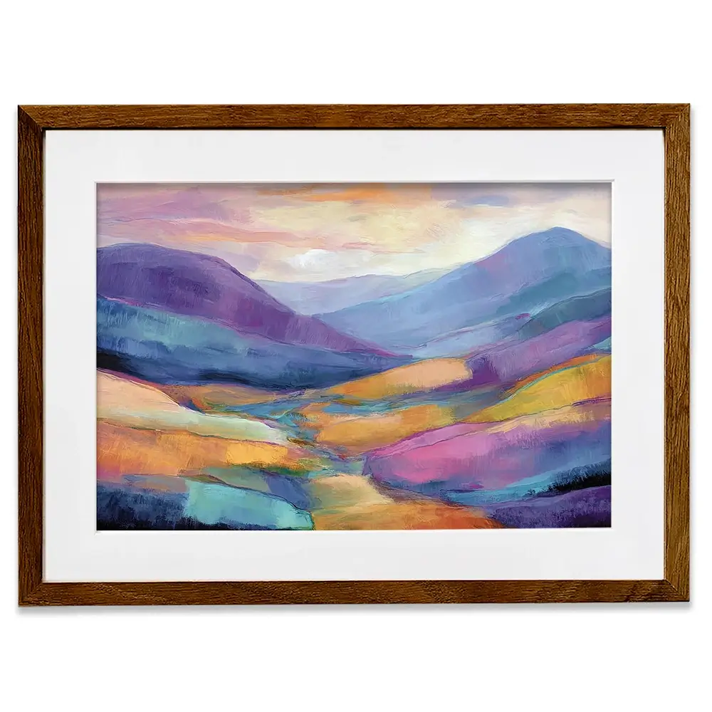 Purple Glen Framed Art Print Purple Glen Framed Art Print wall art product David Alexander Elder