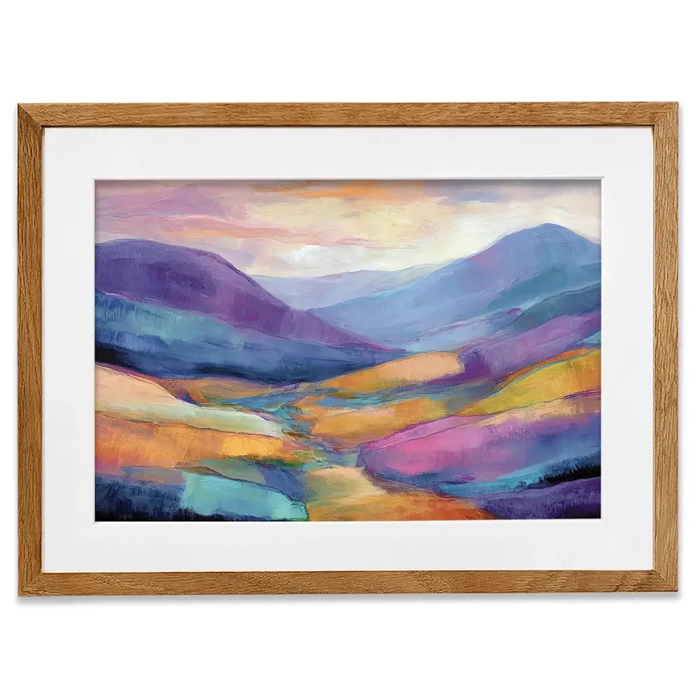 Purple Glen Framed Art Print Purple Glen Framed Art Print wall art product David Alexander Elder
