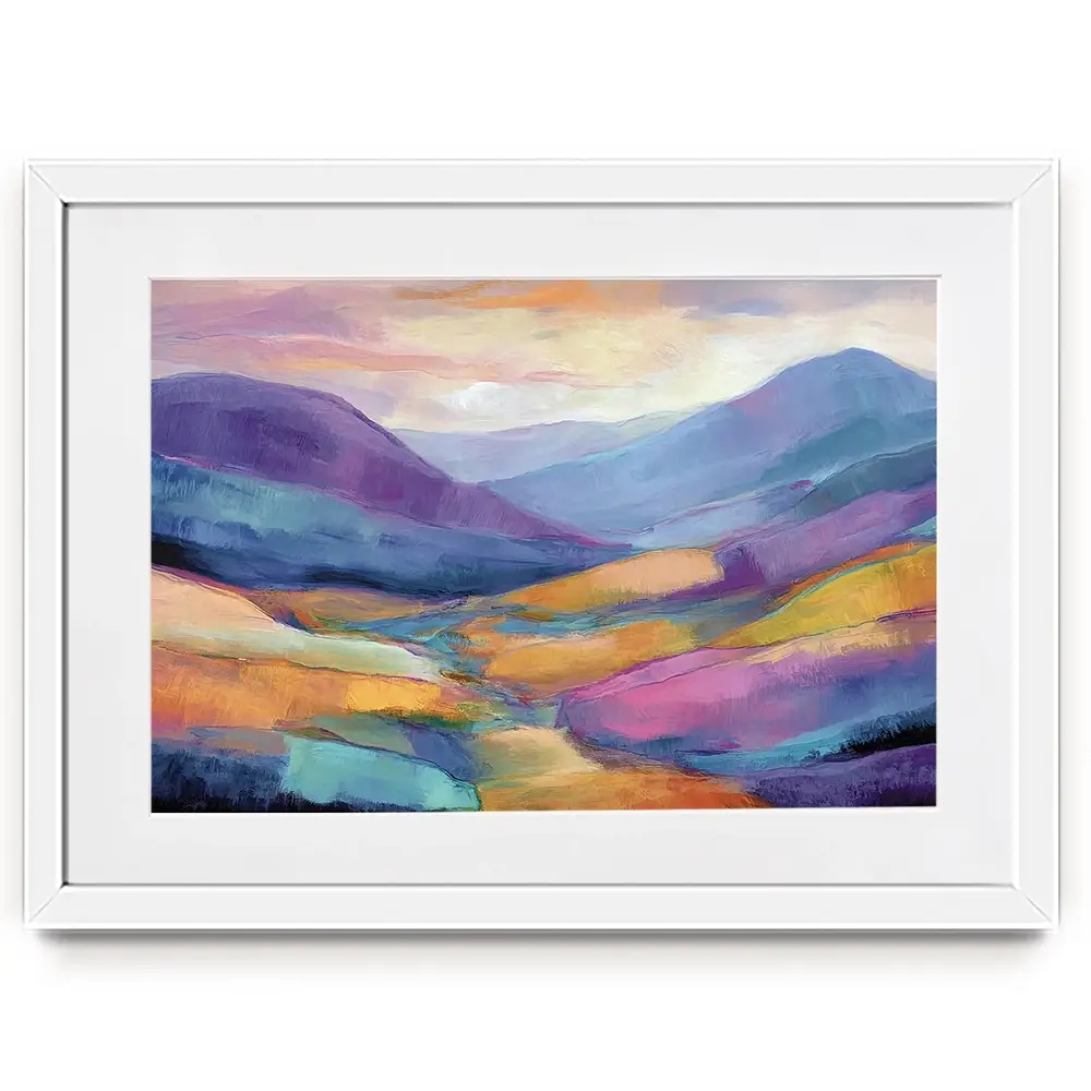 Purple Glen Framed Art Print Purple Glen Framed Art Print wall art product David Alexander Elder