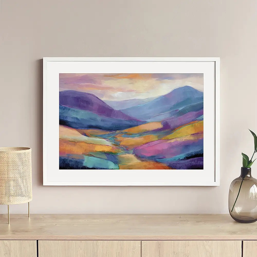 Purple Glen Framed Art Print Purple Glen Framed Art Print wall art product David Alexander Elder