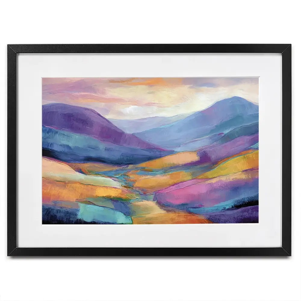 Purple Glen Framed Art Print Purple Glen Framed Art Print wall art product David Alexander Elder