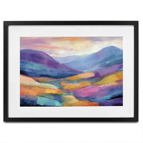 Purple Glen Framed Art Print Purple Glen Framed Art Print wall art product David Alexander Elder