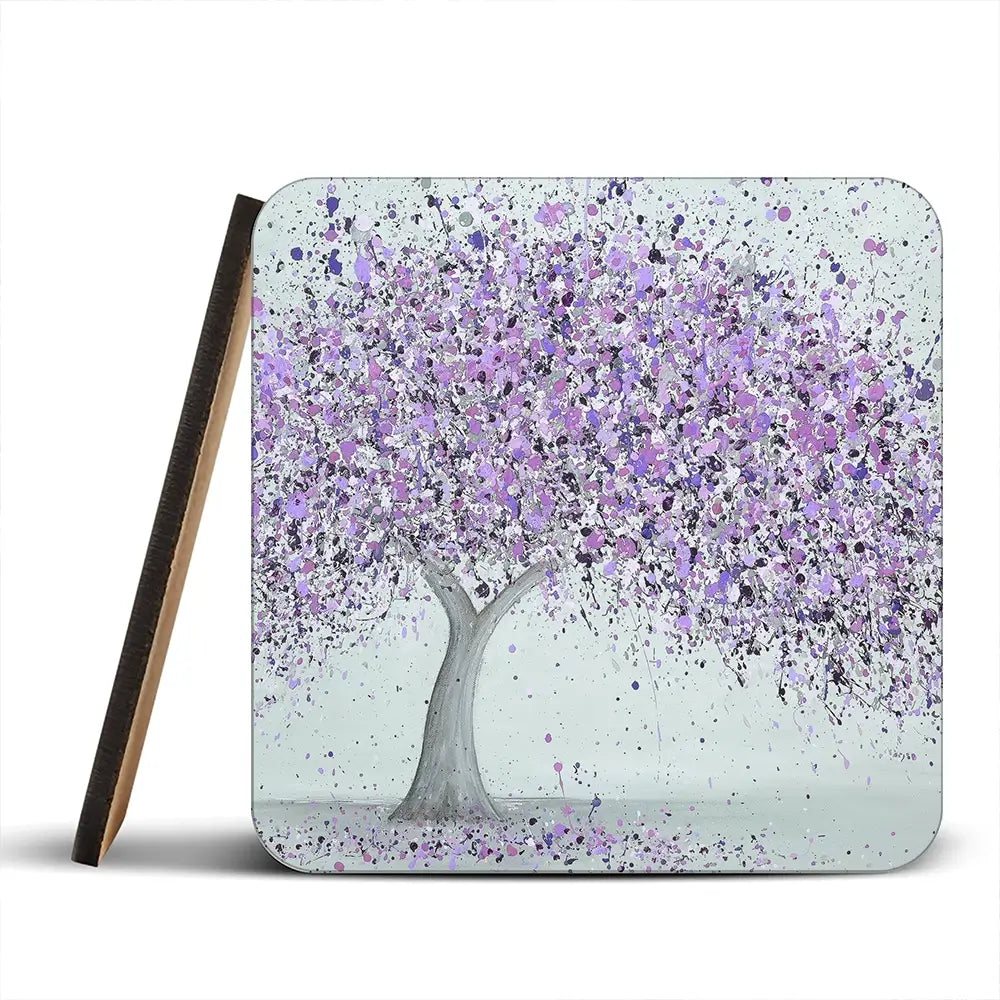 Purple Love Coaster Set Purple Love Coaster Set wall art product Jo Gough