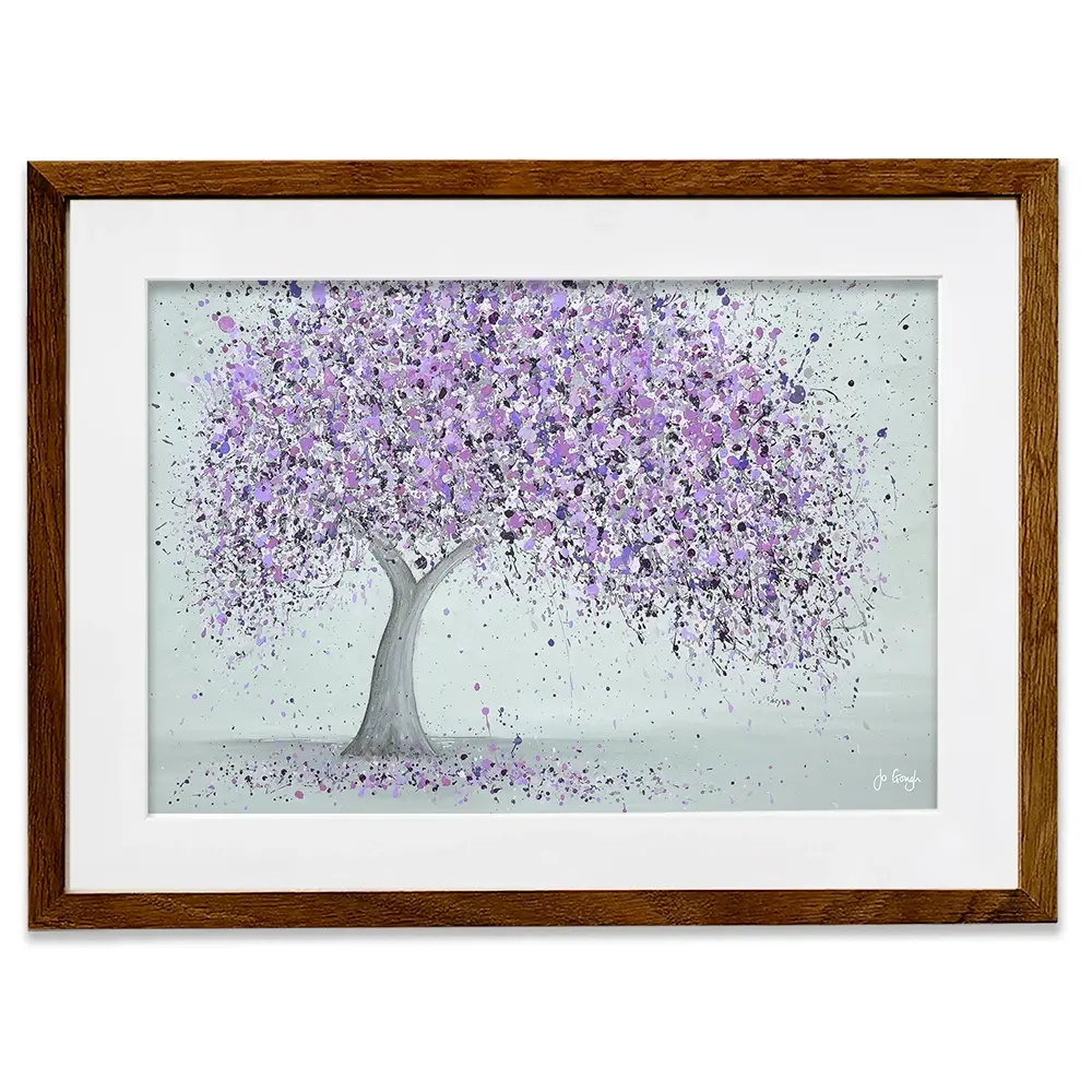 Purple Love Framed Art Print Purple Love Framed Art Print wall art product Jo Gough