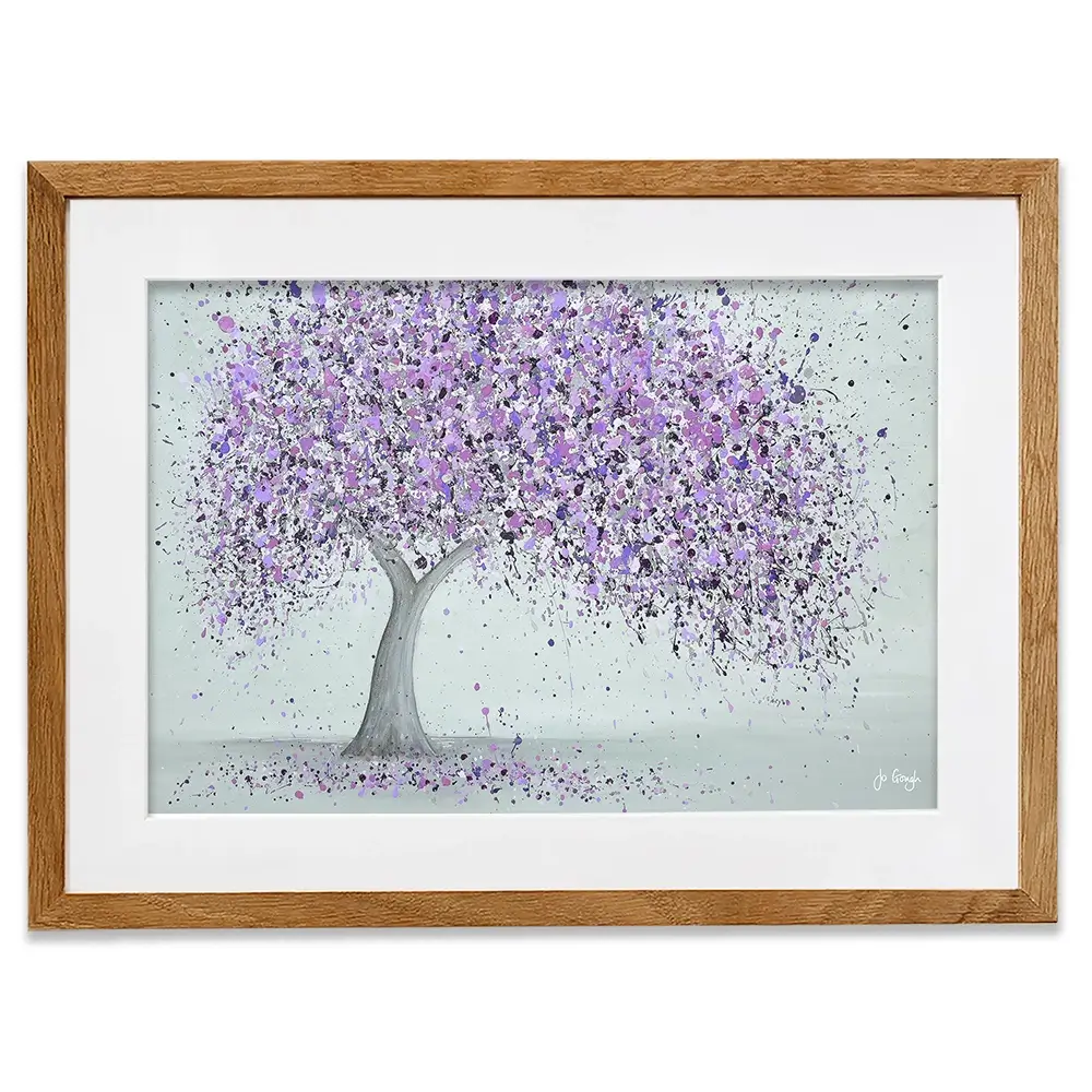 Purple Love Framed Art Print Purple Love Framed Art Print wall art product Jo Gough