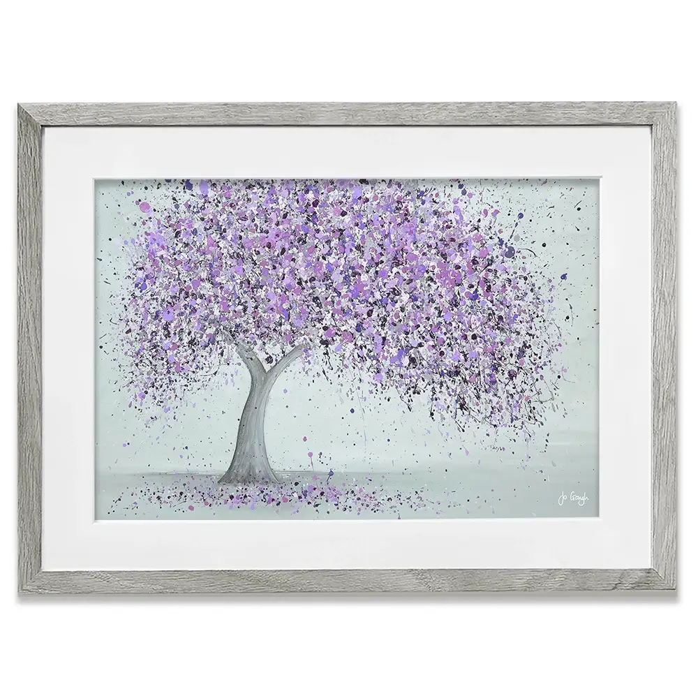 Purple Love Framed Art Print Purple Love Framed Art Print wall art product Jo Gough