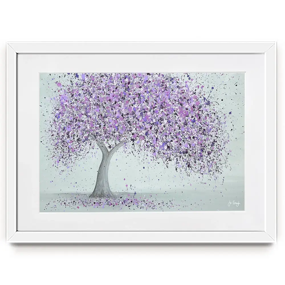 Purple Love Framed Art Print Purple Love Framed Art Print wall art product Jo Gough