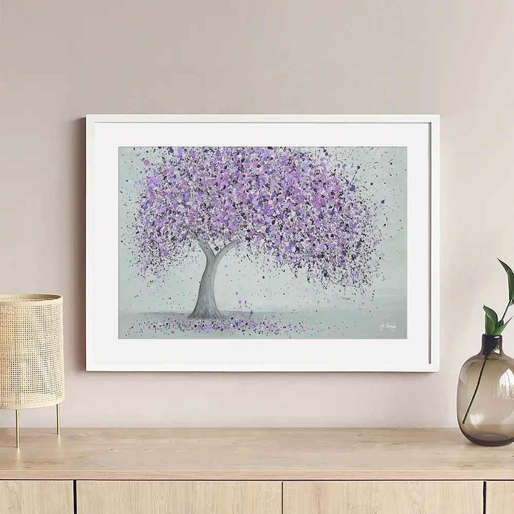 Purple Love Framed Art Print Purple Love Framed Art Print wall art product Jo Gough
