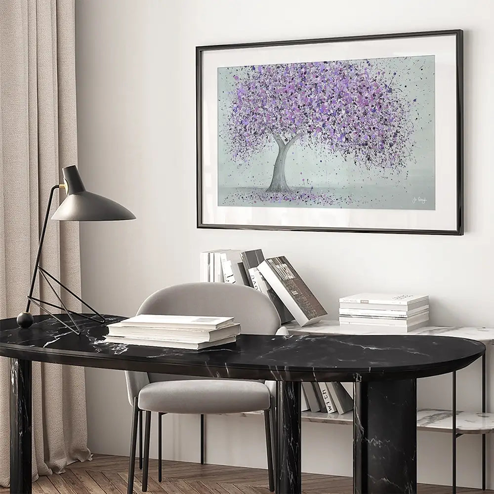 Purple Love Framed Art Print Purple Love Framed Art Print wall art product Jo Gough