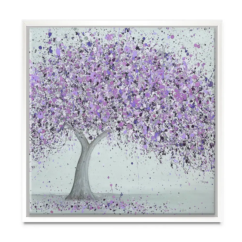 Purple Love Square Canvas Print Purple Love Square Canvas Print wall art product Jo Gough