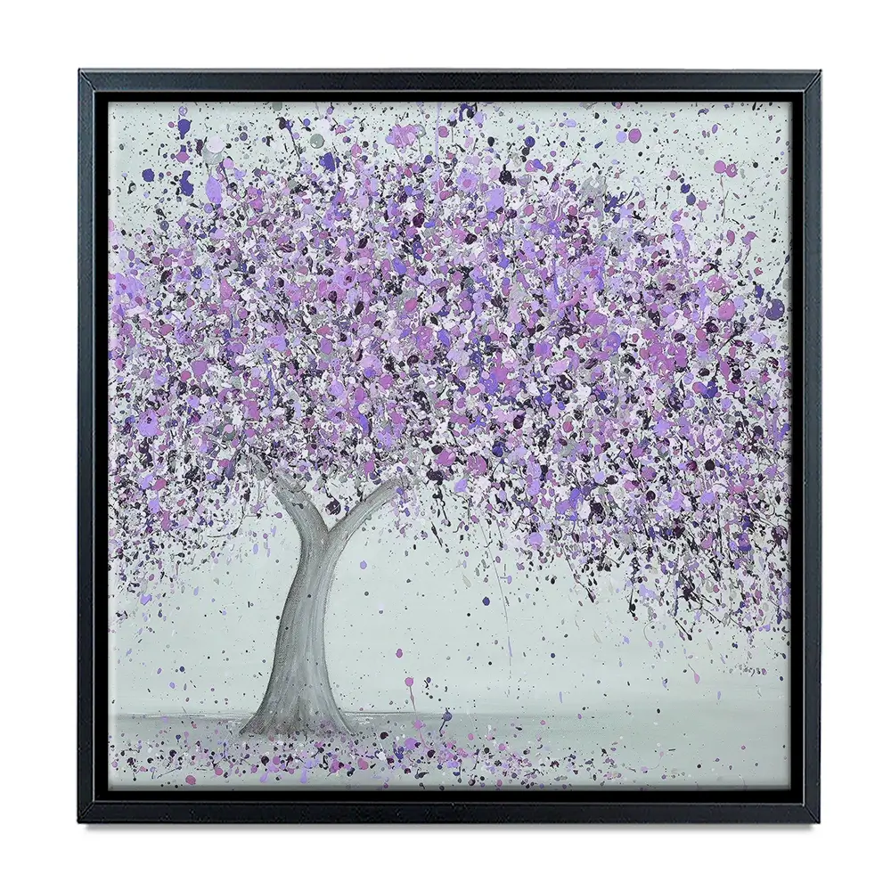 Purple Love Square Canvas Print Purple Love Square Canvas Print wall art product Jo Gough