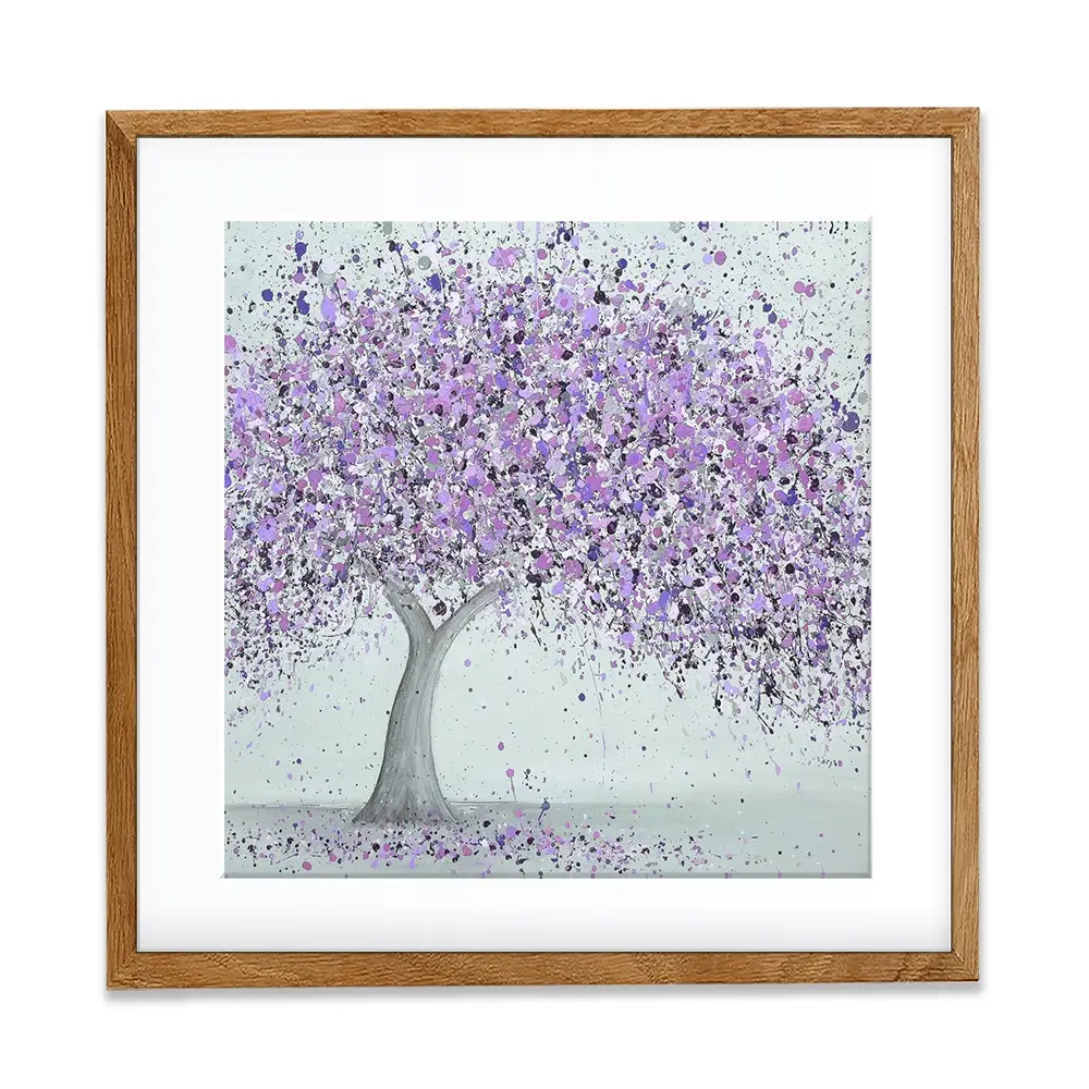 Purple Love Square Framed Art Print Purple Love Square Framed Art Print wall art product Jo Gough