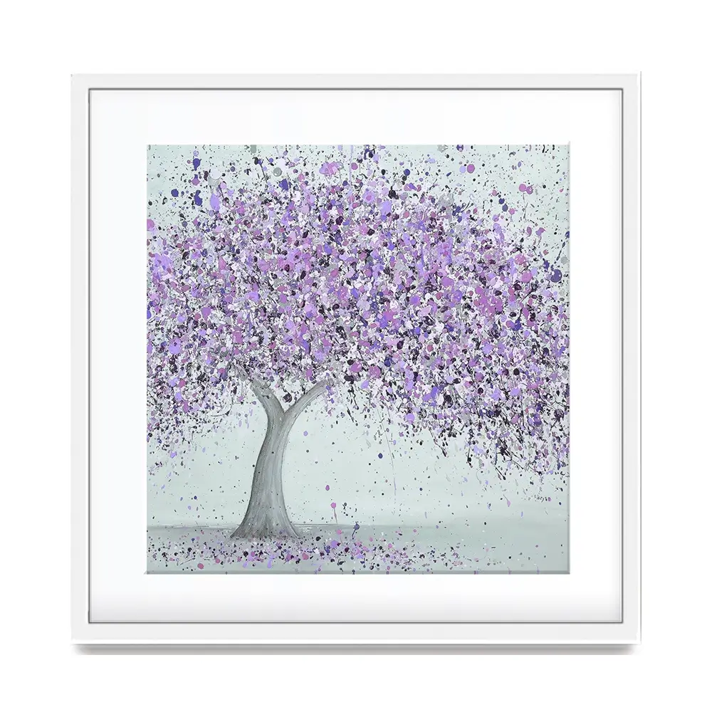 Purple Love Square Framed Art Print Purple Love Square Framed Art Print wall art product Jo Gough