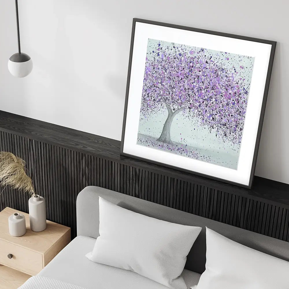 Purple Love Square Framed Art Print Purple Love Square Framed Art Print wall art product Jo Gough