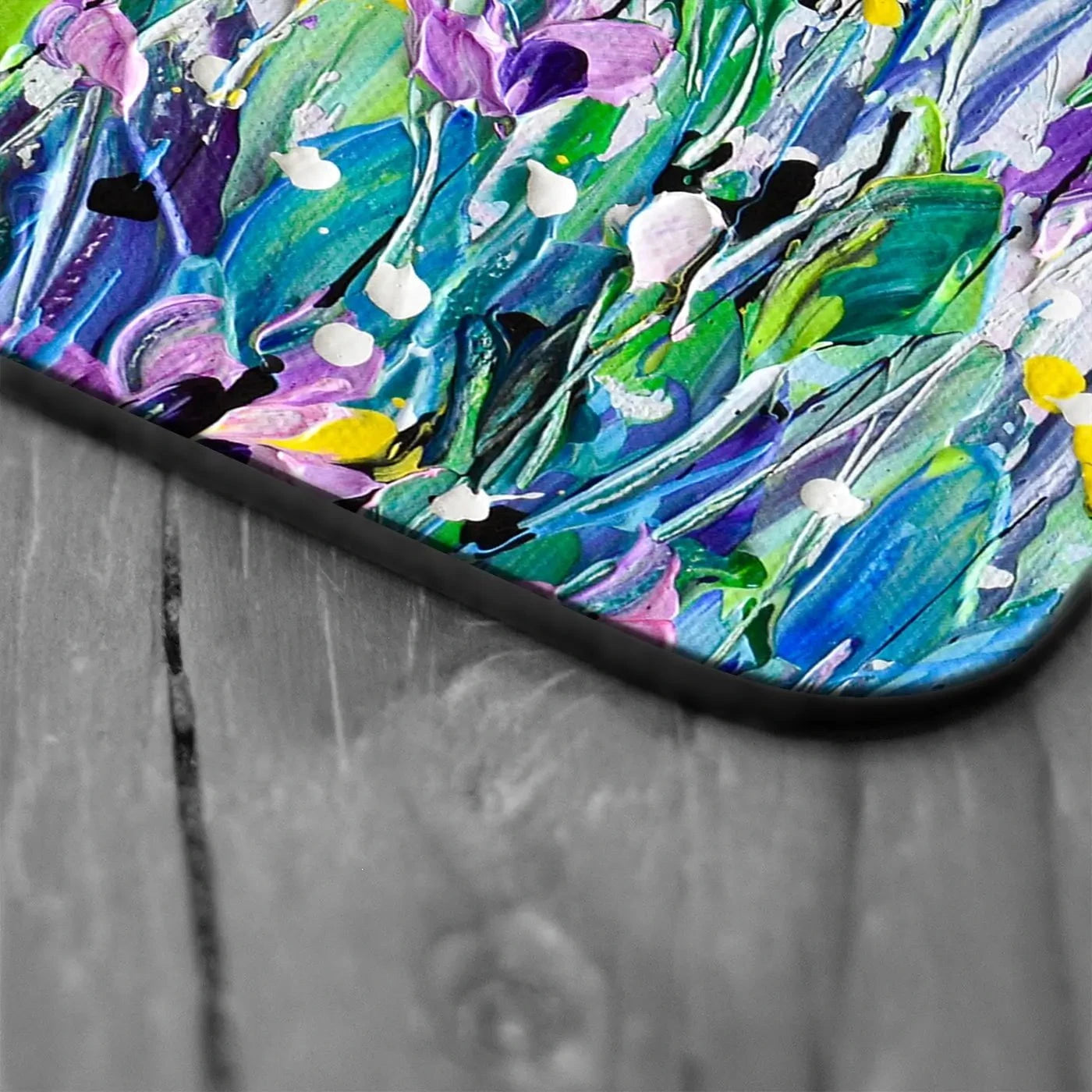 Purple Meadow Coaster Set Rainbow Soul Tree Coaster Set | Rainbow Soul Tree Art Coasters wall art product Olga Tkachyk