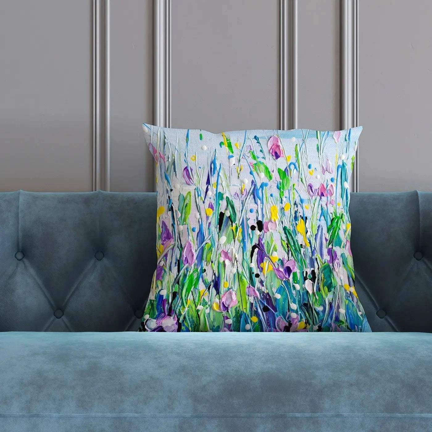 Purple Meadow Cushion Purple Meadow Cushion wall art product Olga Tkachyk