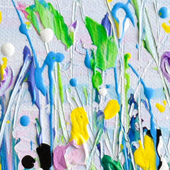 Purple Meadow Square Canvas Print wall art product Olga Tkachyk