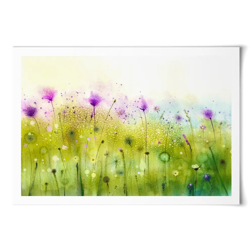 Purple Meadow Wildflowers Art Print Purple Meadow Wildflowers Art Print wall art product pluie_r / Shutterstock