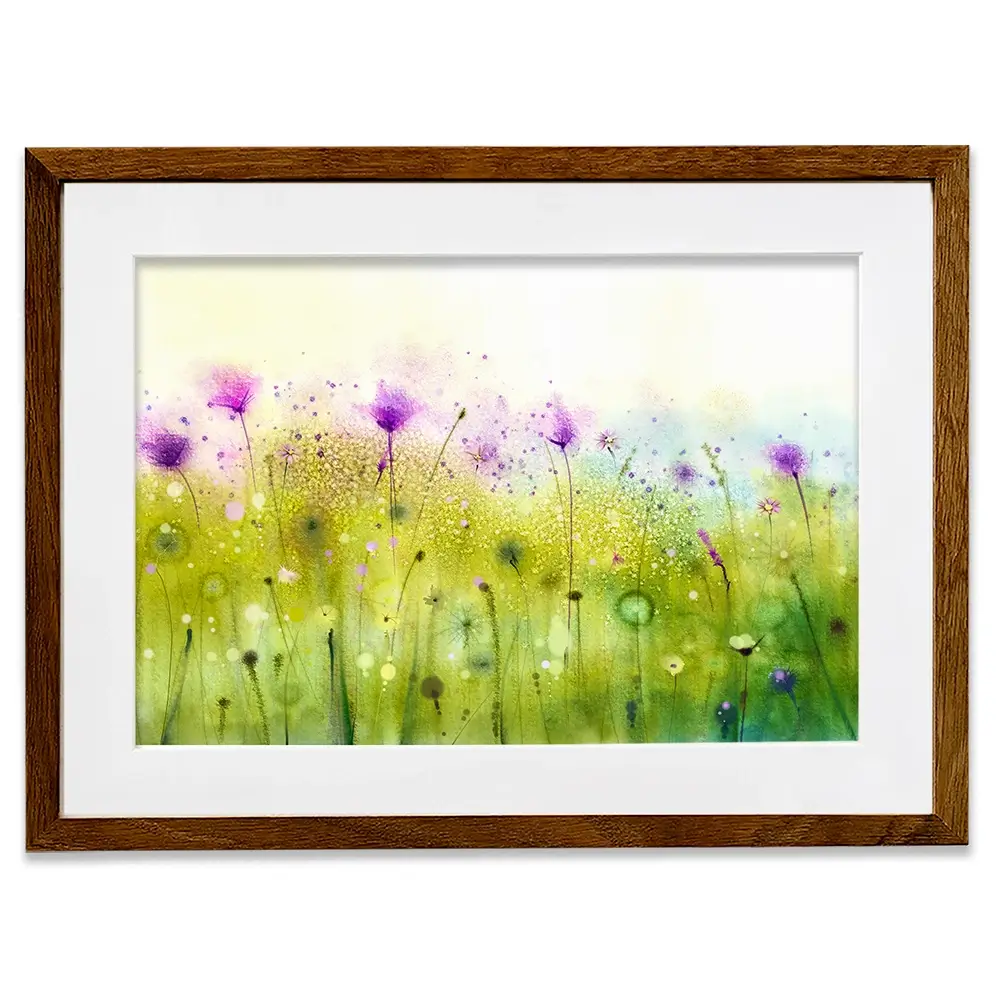 Purple Meadow Wildflowers Framed Art Print Purple Meadow Wildflowers Framed Art Print wall art product pluie_r / Shutterstock