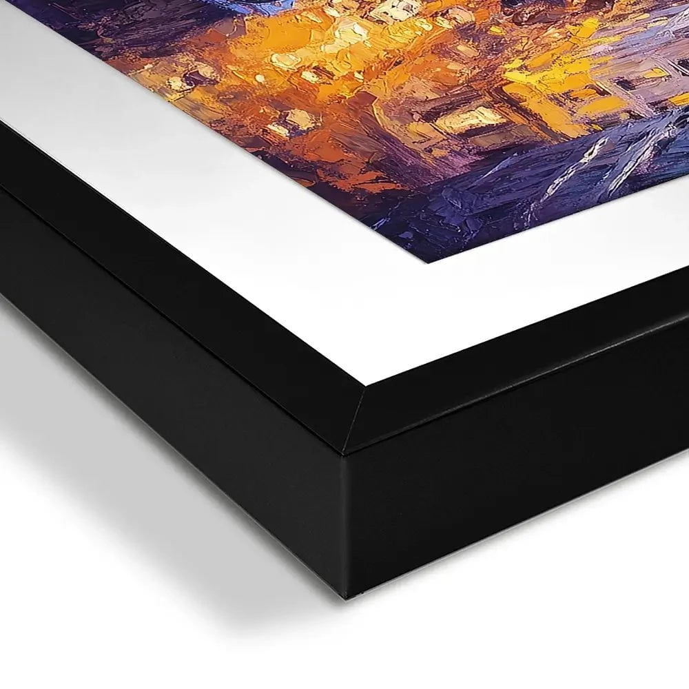 Purple Paris Night Framed Art Print Purple Paris Night Framed Art Print wall art product Tanya Ocean