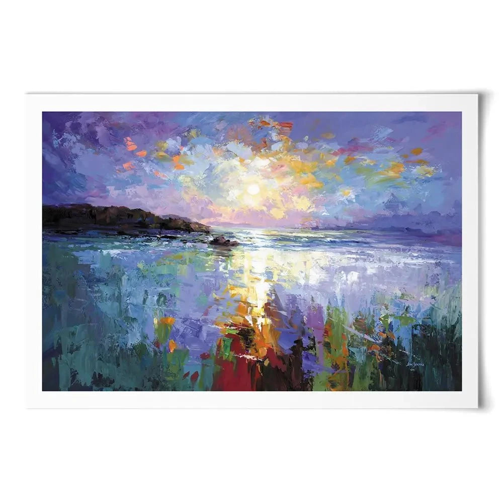 Purple Seascape Art Print Purple Seascape Art Print wall art product Leon Devenice