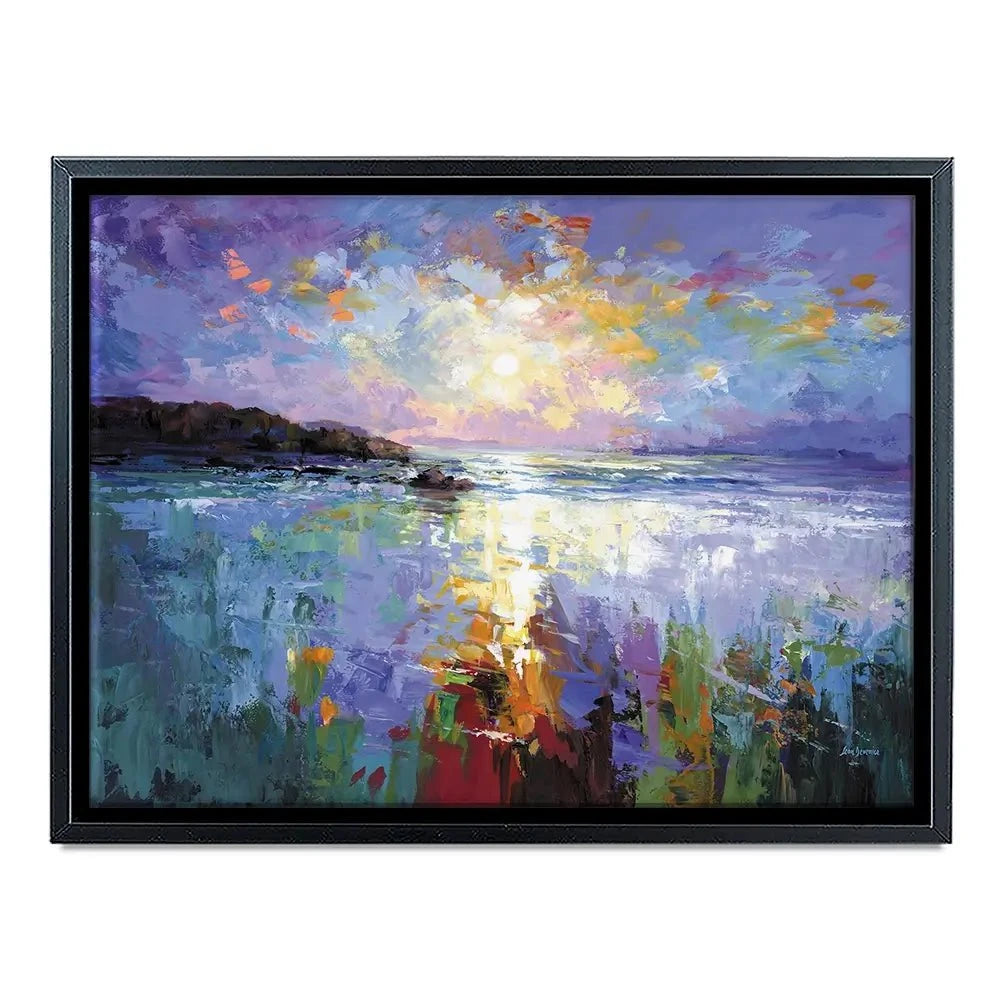 Purple Seascape Canvas Print Purple Seascape Canvas Print wall art product Leon Devenice