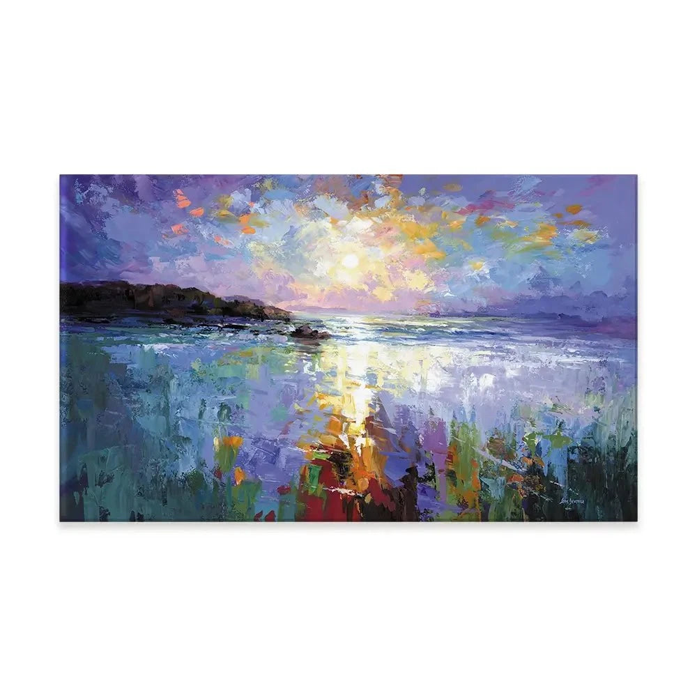 Purple Seascape Canvas Print Purple Seascape Canvas Print wall art product Leon Devenice