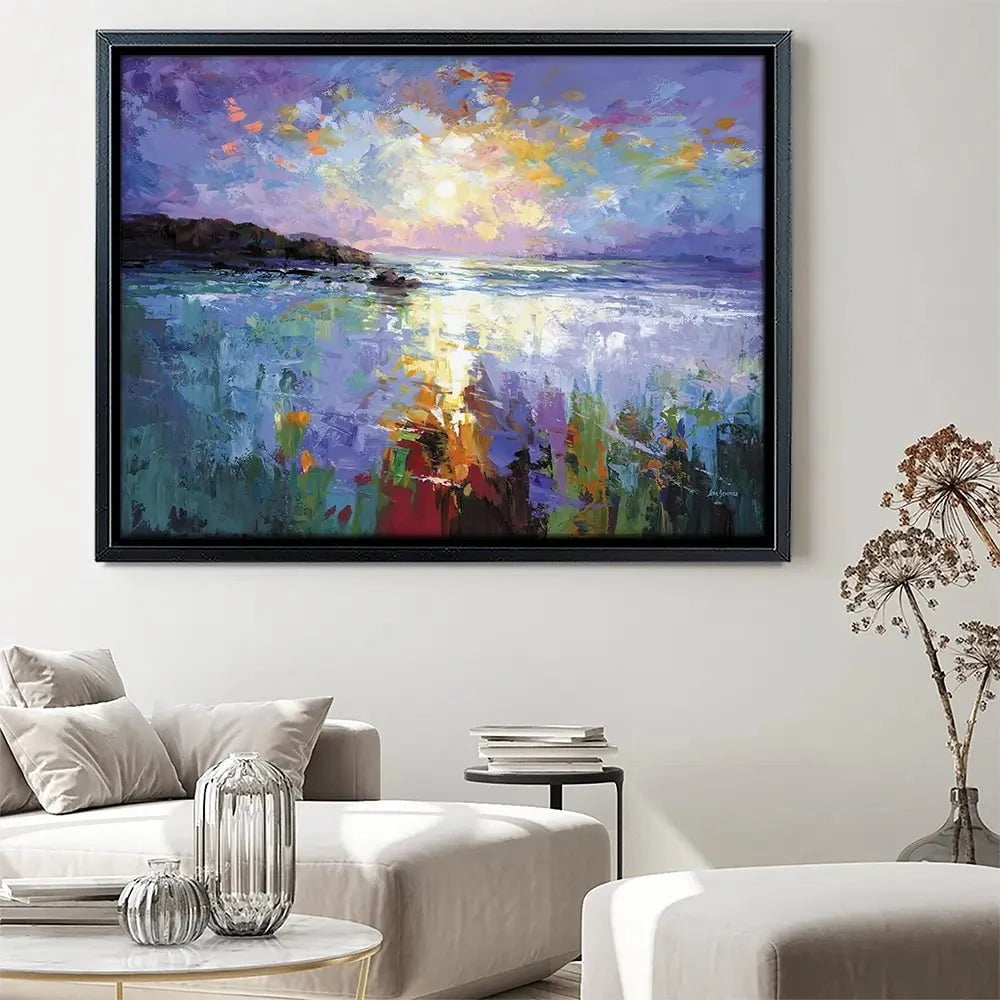 Purple Seascape Canvas Print Purple Seascape Canvas Print wall art product Leon Devenice