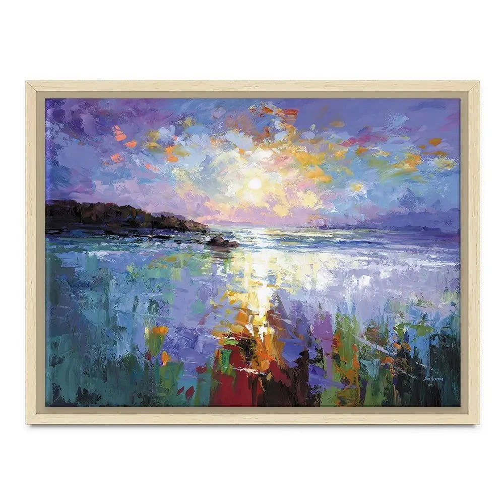 Purple Seascape Canvas Print Purple Seascape Canvas Print wall art product Leon Devenice