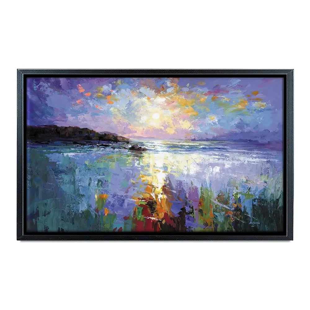 Purple Seascape Canvas Print Purple Seascape Canvas Print wall art product Leon Devenice
