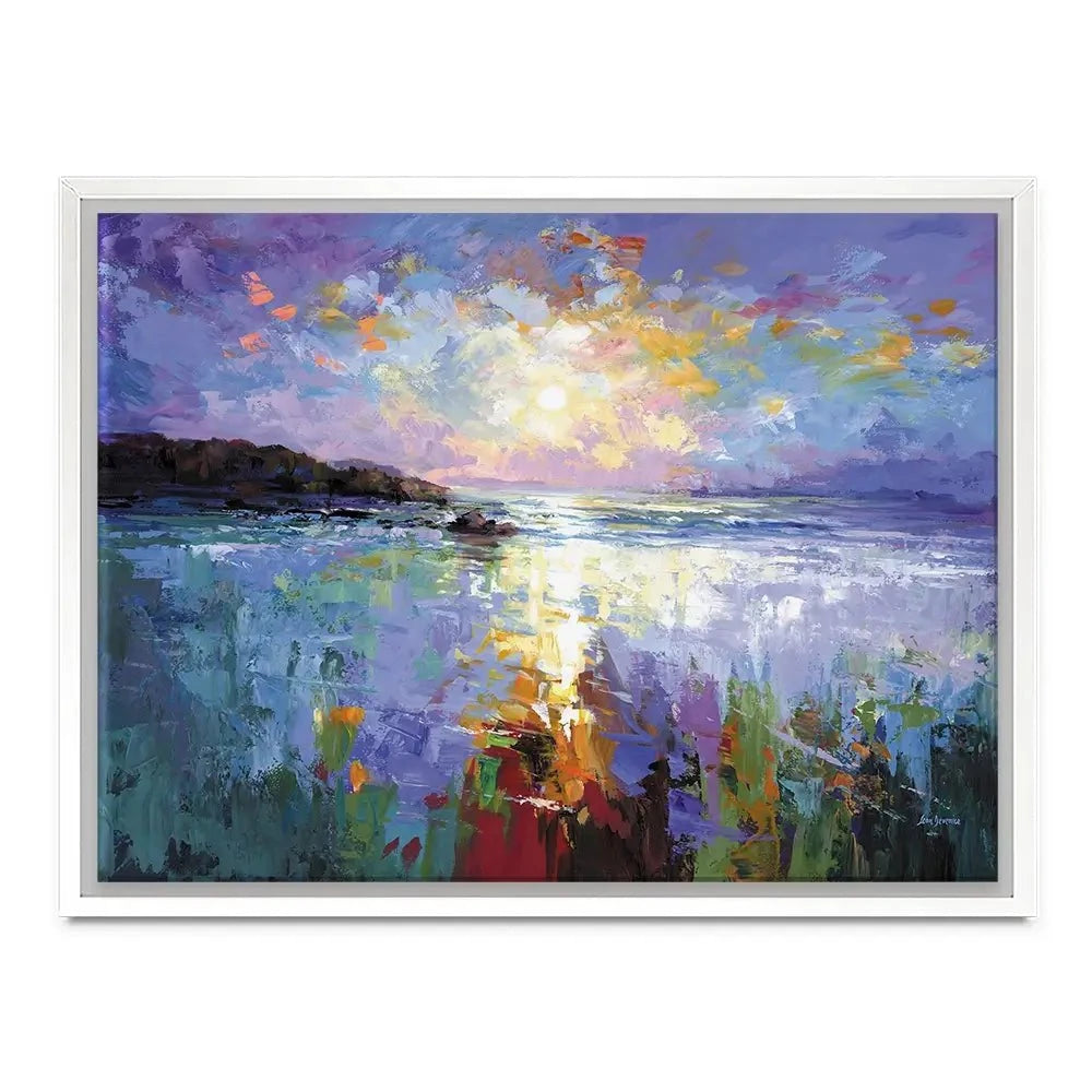 Purple Seascape Canvas Print Purple Seascape Canvas Print wall art product Leon Devenice