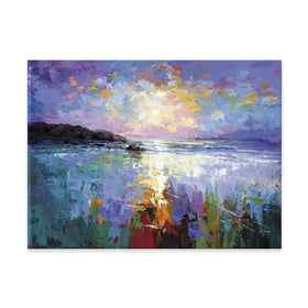 Purple Seascape Canvas Print Purple Seascape Canvas Print wall art product Leon Devenice