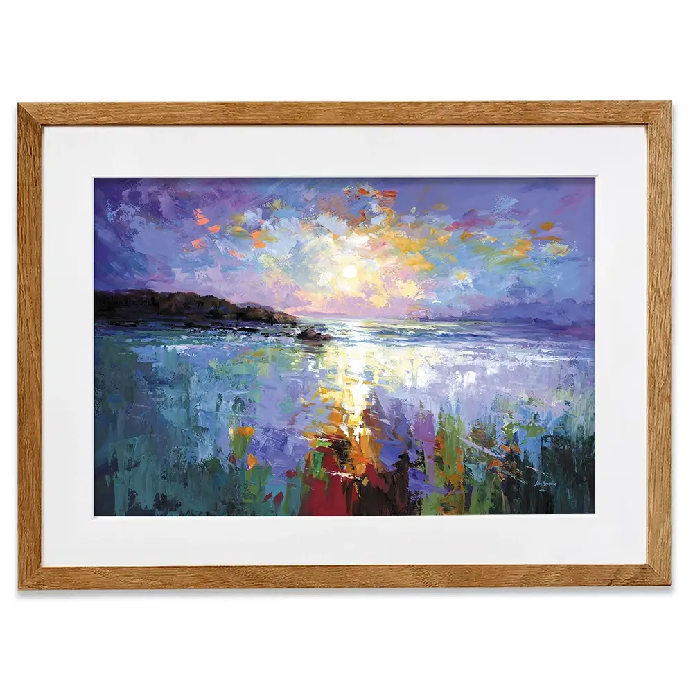 Purple Seascape Framed Art Print Purple Seascape Framed Art Print wall art product Leon Devenice