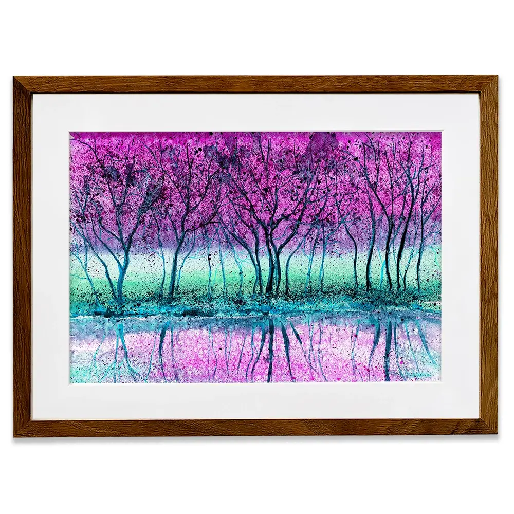 Purple Trees Framed Art Print Purple Trees Framed Art Print wall art product Kretsu Nataliya / Shutterstock