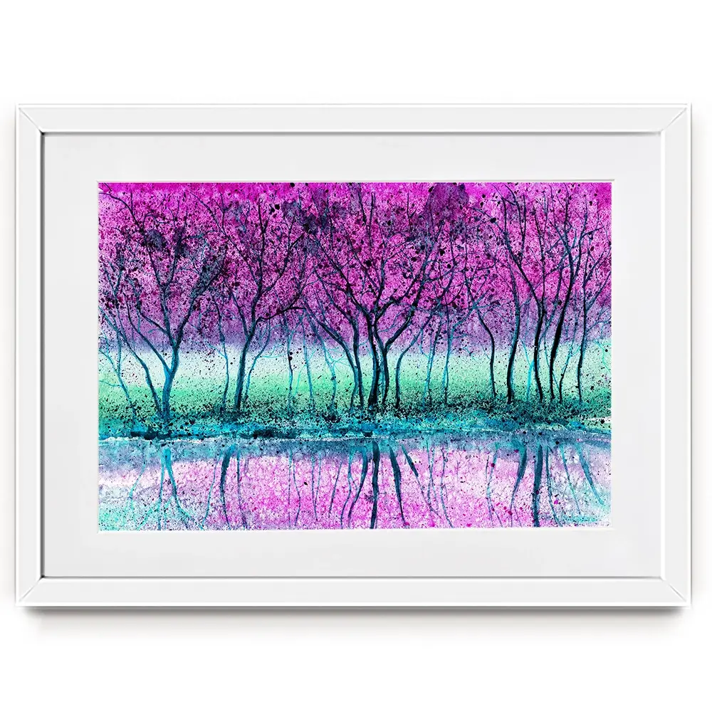 Purple Trees Framed Art Print Purple Trees Framed Art Print wall art product Kretsu Nataliya / Shutterstock
