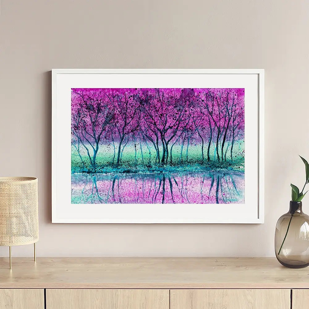 Purple Trees Framed Art Print Purple Trees Framed Art Print wall art product Kretsu Nataliya / Shutterstock