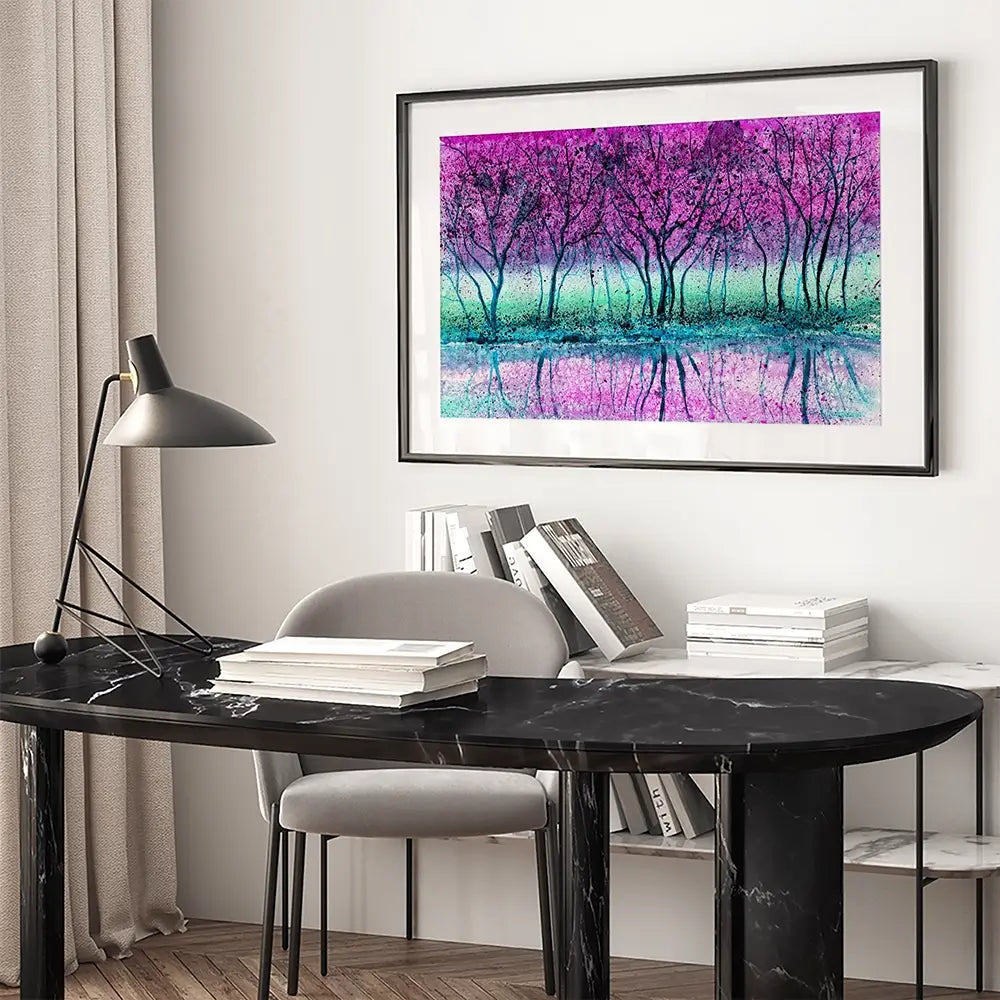 Purple Trees Framed Art Print Purple Trees Framed Art Print wall art product Kretsu Nataliya / Shutterstock