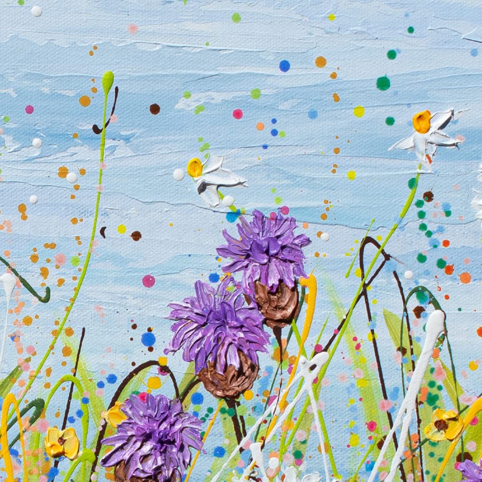 Purple Wildflowers Canvas Print wall art product Olga Tkachyk