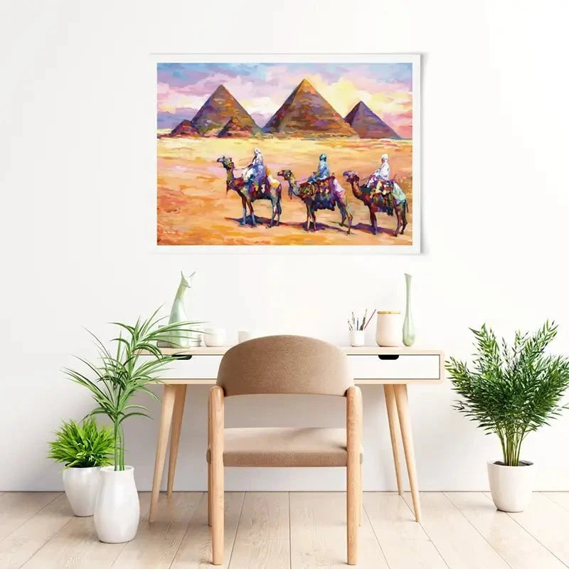 Pyramids Of Giza Art Print Pyramids Of Giza Art Print wall art product Leon Devenice