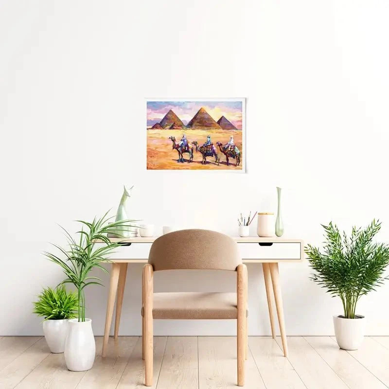 Pyramids Of Giza Art Print Pyramids Of Giza Art Print wall art product Leon Devenice