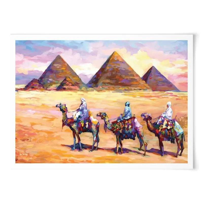 Pyramids Of Giza Art Print