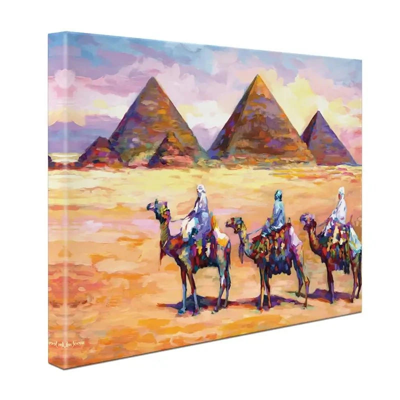 Pyramids Of Giza Canvas Print Pyramids Of Giza Canvas Print wall art product Leon Devenice