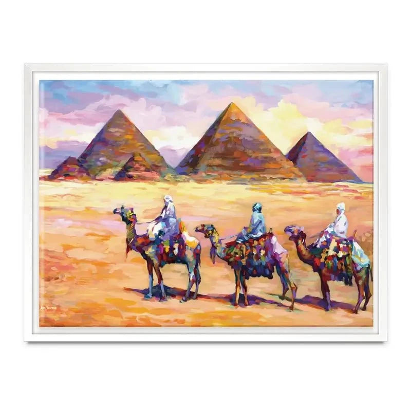 Pyramids Of Giza Canvas Print Pyramids Of Giza Canvas Print wall art product Leon Devenice