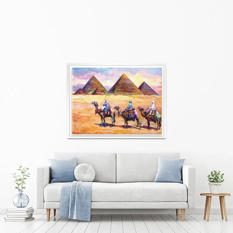 Pyramids Of Giza Canvas Print Pyramids Of Giza Canvas Print wall art product Leon Devenice