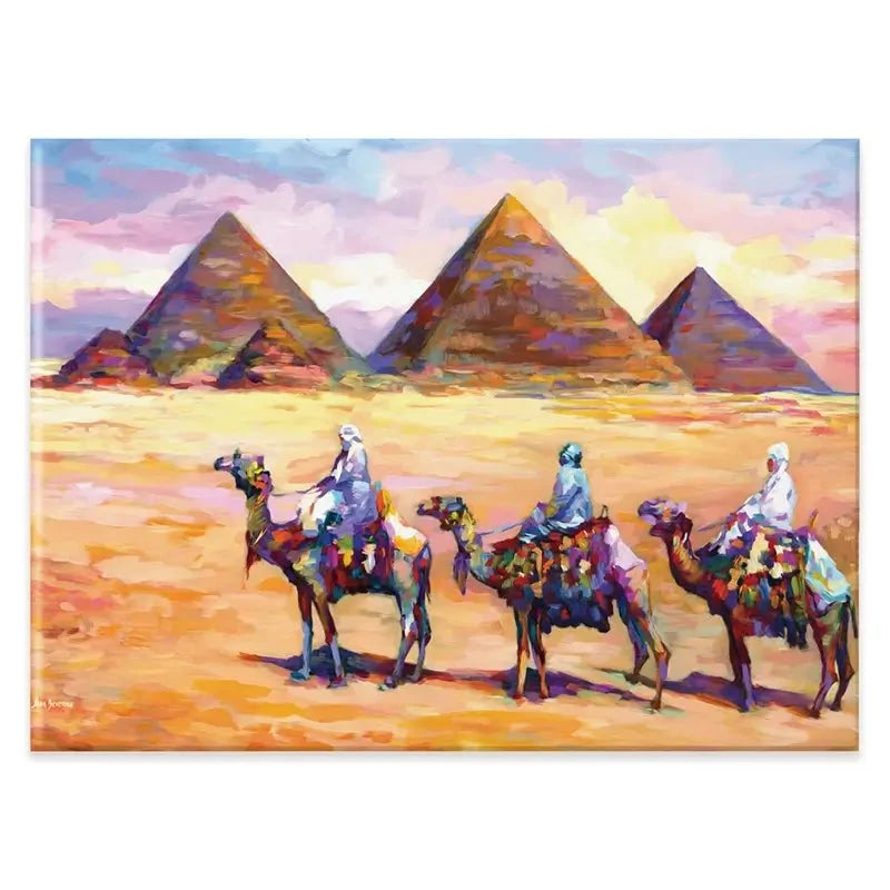 Pyramids Of Giza Canvas Print Pyramids Of Giza Canvas Print wall art product Leon Devenice