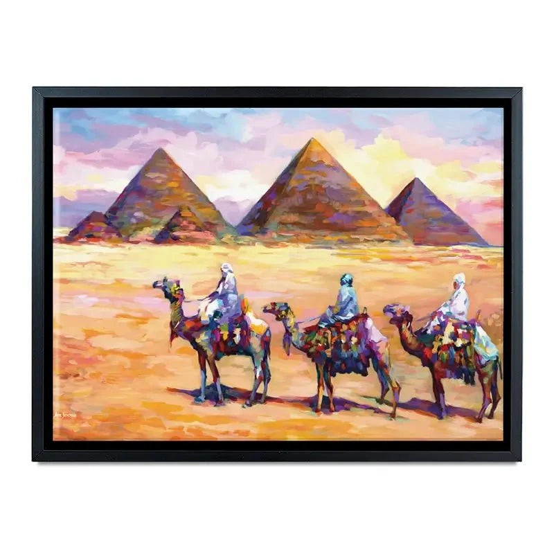 Pyramids Of Giza Canvas Print Pyramids Of Giza Canvas Print wall art product Leon Devenice