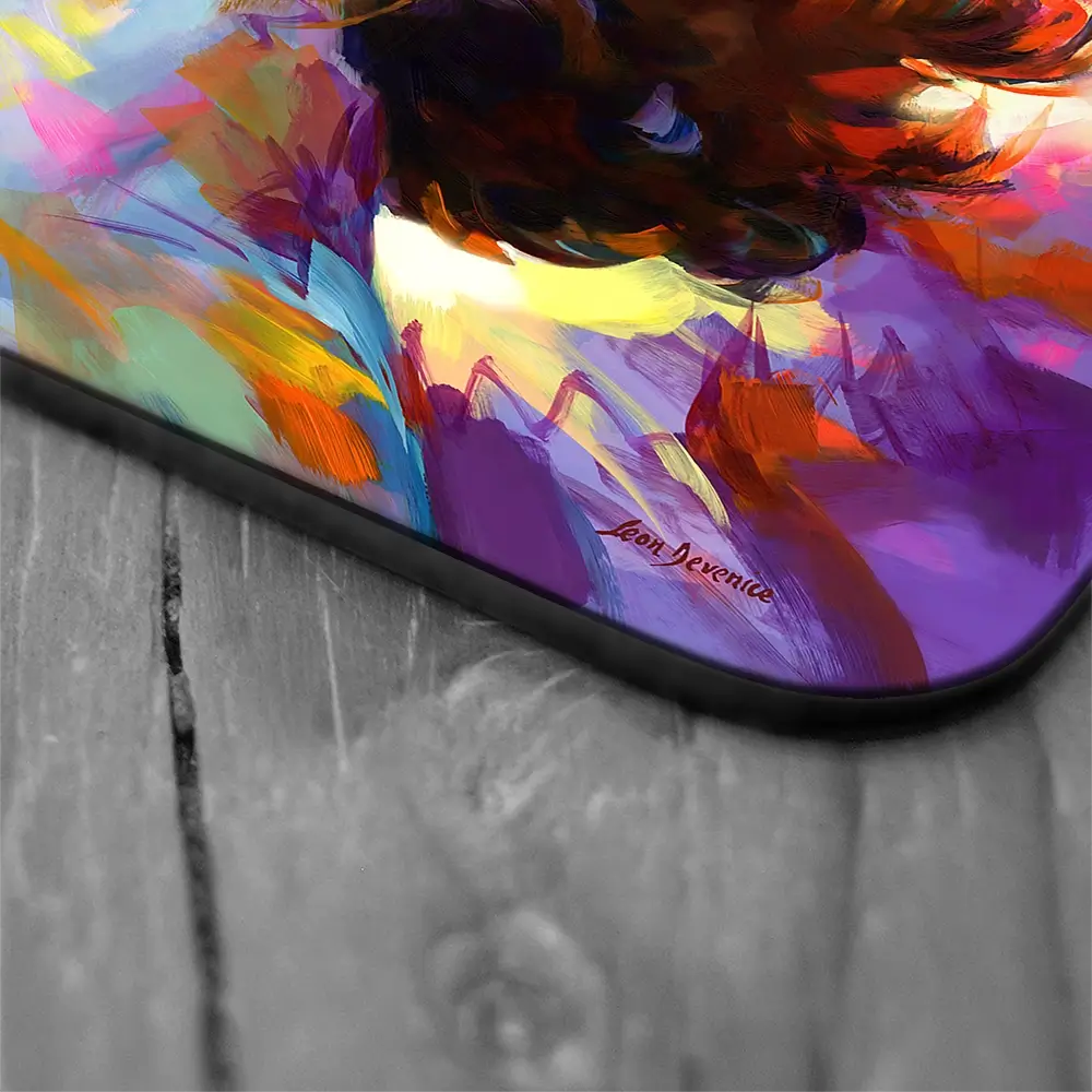 Queen Elizabeth Coaster Set Rainbow Soul Tree Coaster Set | Rainbow Soul Tree Art Coasters wall art product Leon Devenice