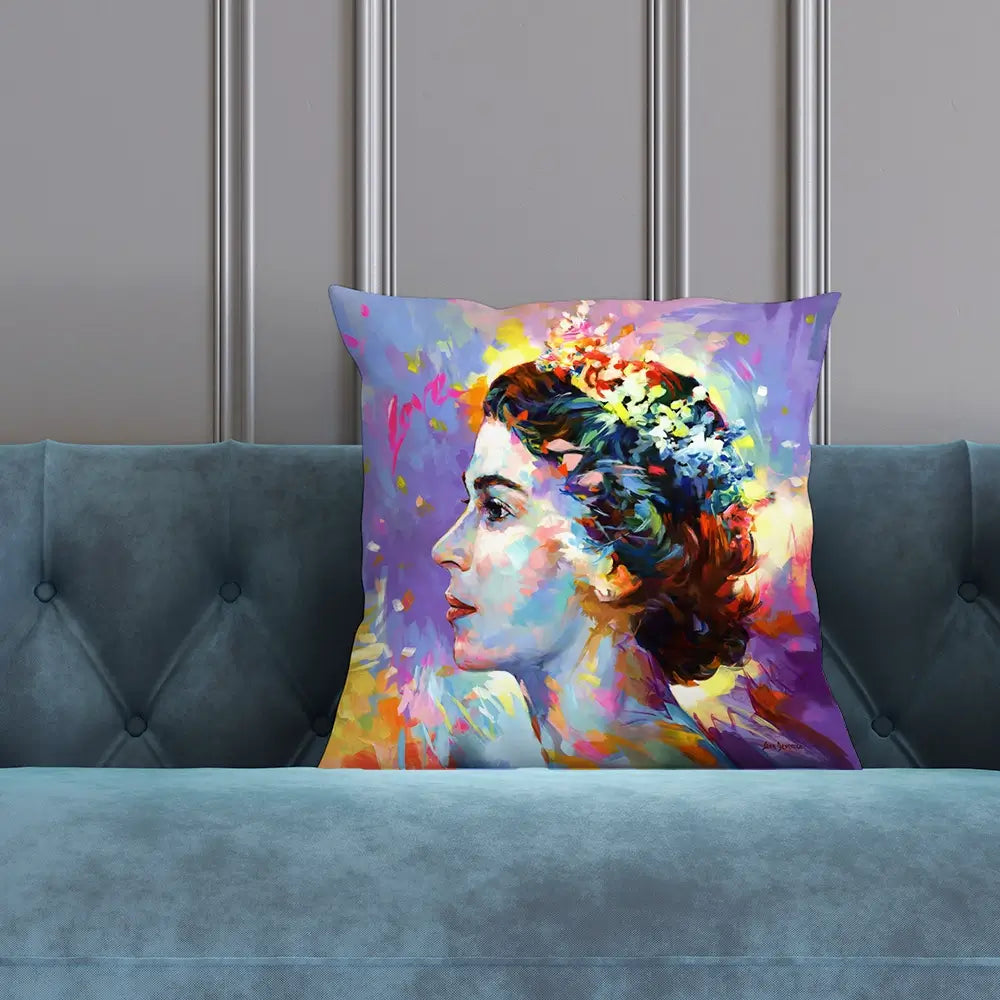 Queen Elizabeth Cushion Queen Elizabeth Cushion wall art product Leon Devenice