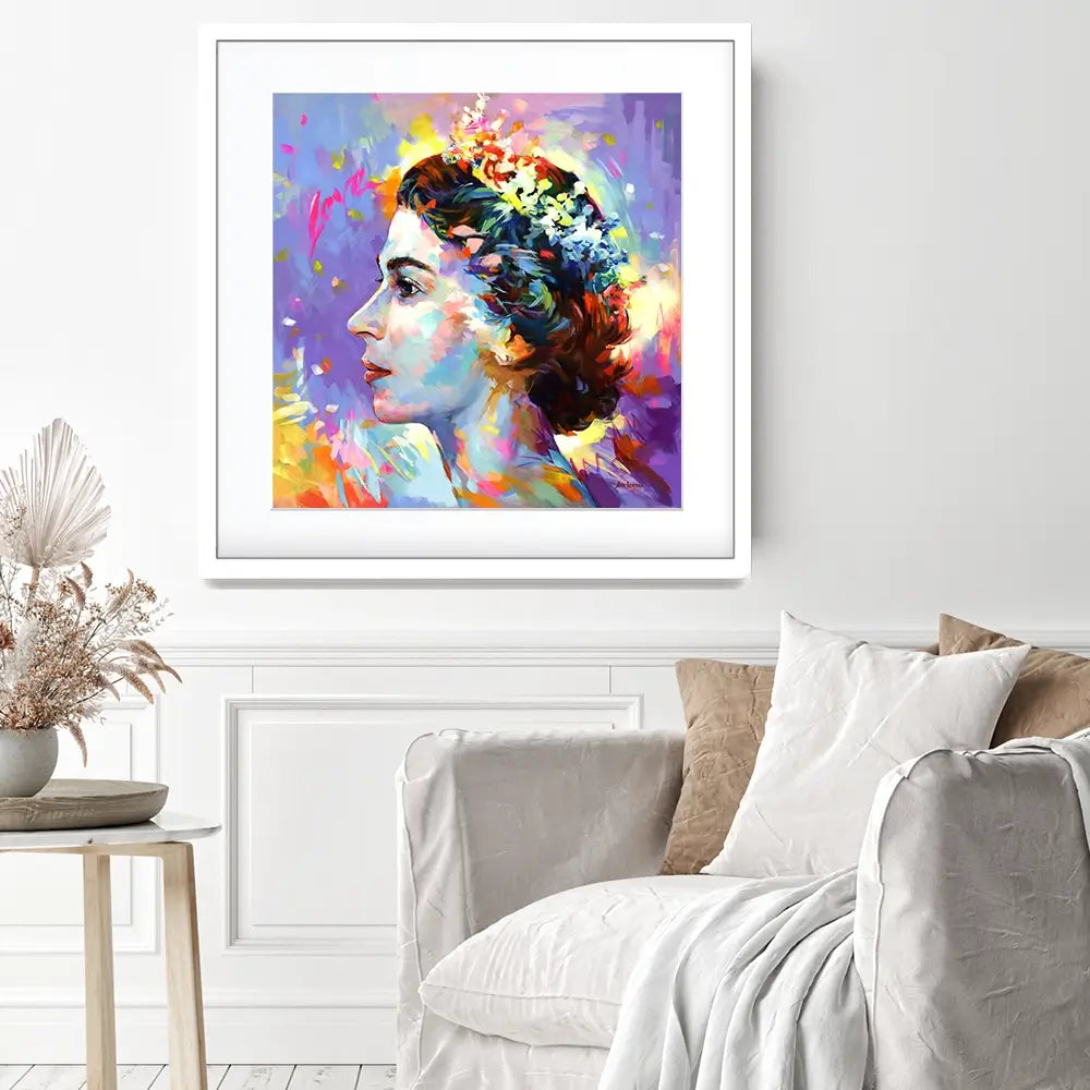 Queen Elizabeth Square Framed Art Print Queen Elizabeth Square Framed Art Print wall art product Leon Devenice